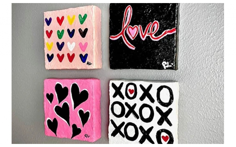 Cute Valentine’s Canvases - CelluClay